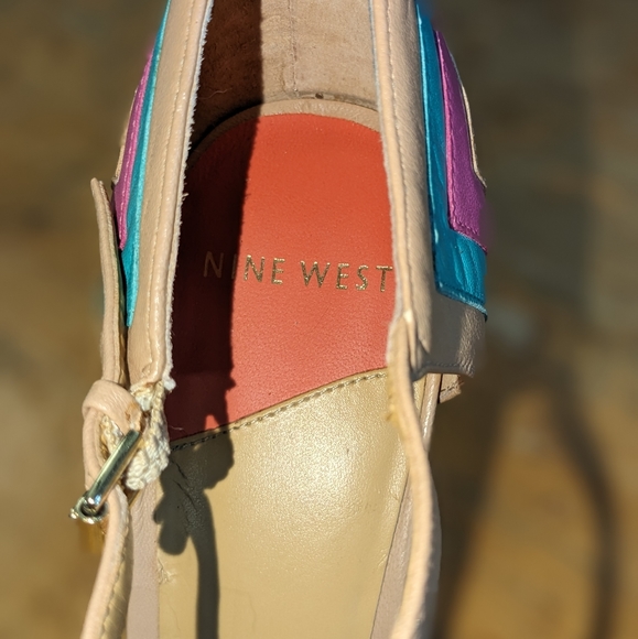 Nine West size 10 open toe heels - Picture 4 of 8